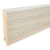 Skirting boards veneered oak gentle white lacquered 16x90mm