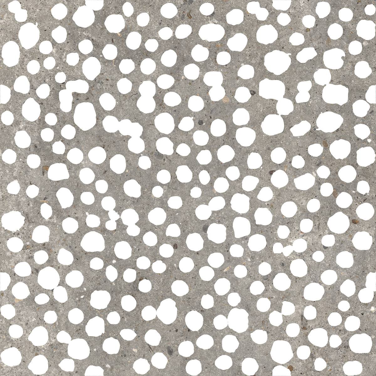 Stone effect decorative porcelain tile ABK Poetry Stone Carpet Grey, 60x60 cm, 8.5 mm, matt