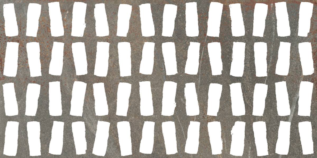Stone effect decorative porcelain tile ABK Poetry Stone Traces Mud, 60x120 cm, 8.5 mm, matt