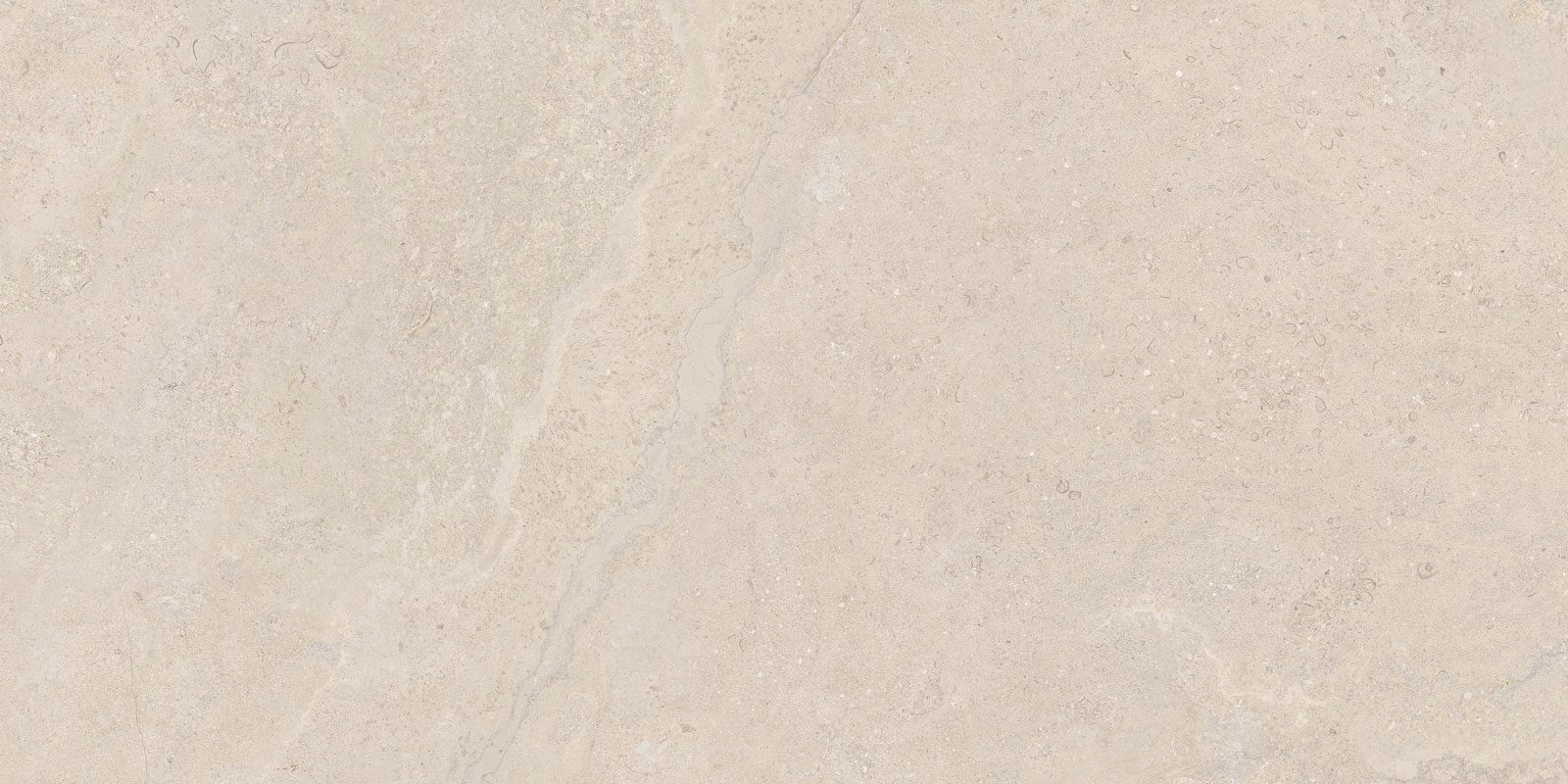 Stone-effect matt porcelain floor tile Tau Dorset Linen, 60x120 cm, linen beige, rectified