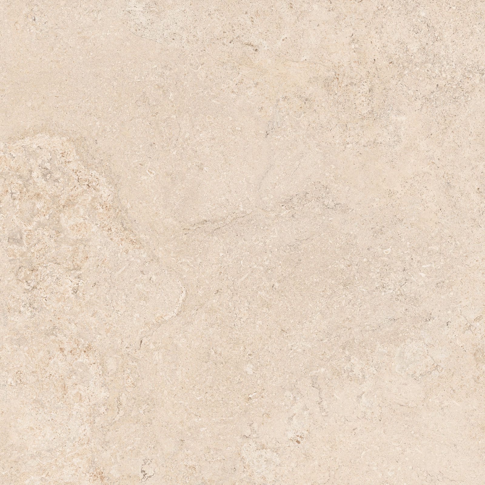 Stone-effect matt porcelain floor tile Tau Dorset Linen, 60x60 cm, 9 mm, linen beige, rectified