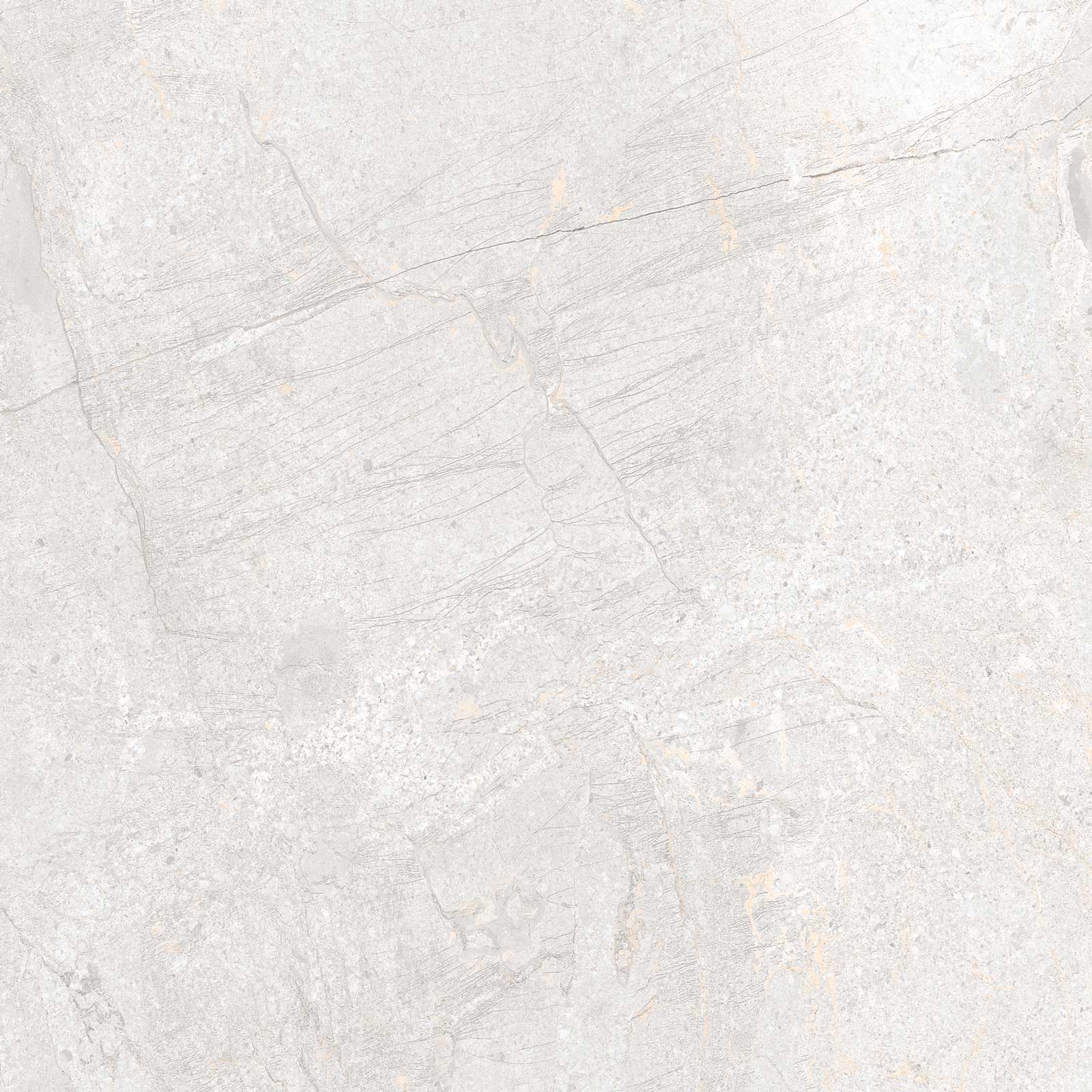 Stone-effect matt porcelain floor tile Tau Mainstone Silver, 60x60 cm, 9 mm, silver grey, R10, rectified