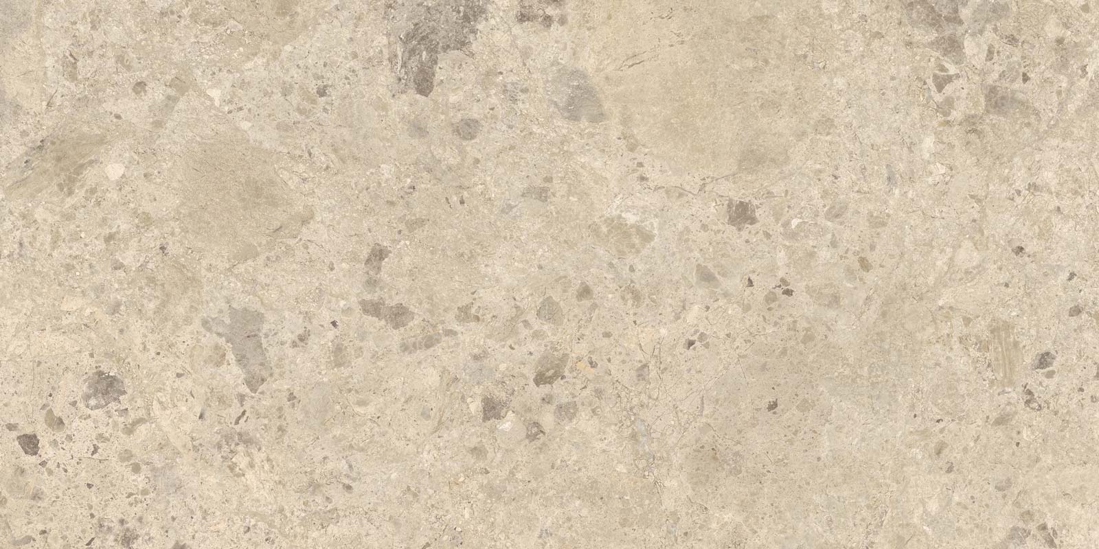 Stone-effect matt porcelain floor tile Tau Qatar Sand, 60x120 cm, sand beige, rectified