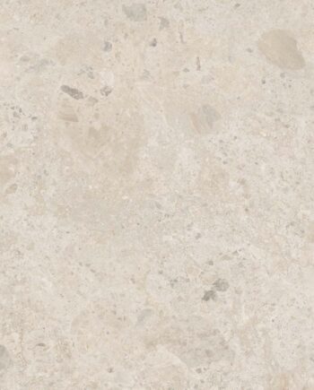 Stone-effect matt porcelain floor tile Tau Qatar White, 100x100 cm, white, rectified