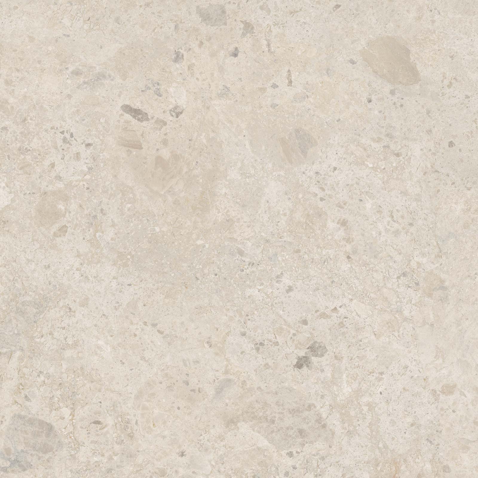 Stone-effect matt porcelain floor tile Tau Qatar White, 100x100 cm, white, rectified