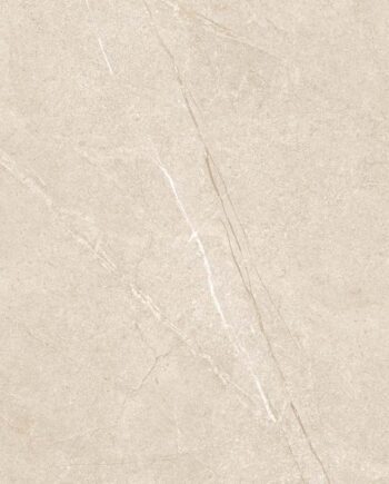 Stone-effect polished porcelain floor tile Tau Lithos Pol Linen, 60x120 cm, 10.5 mm, linen beige, rectified