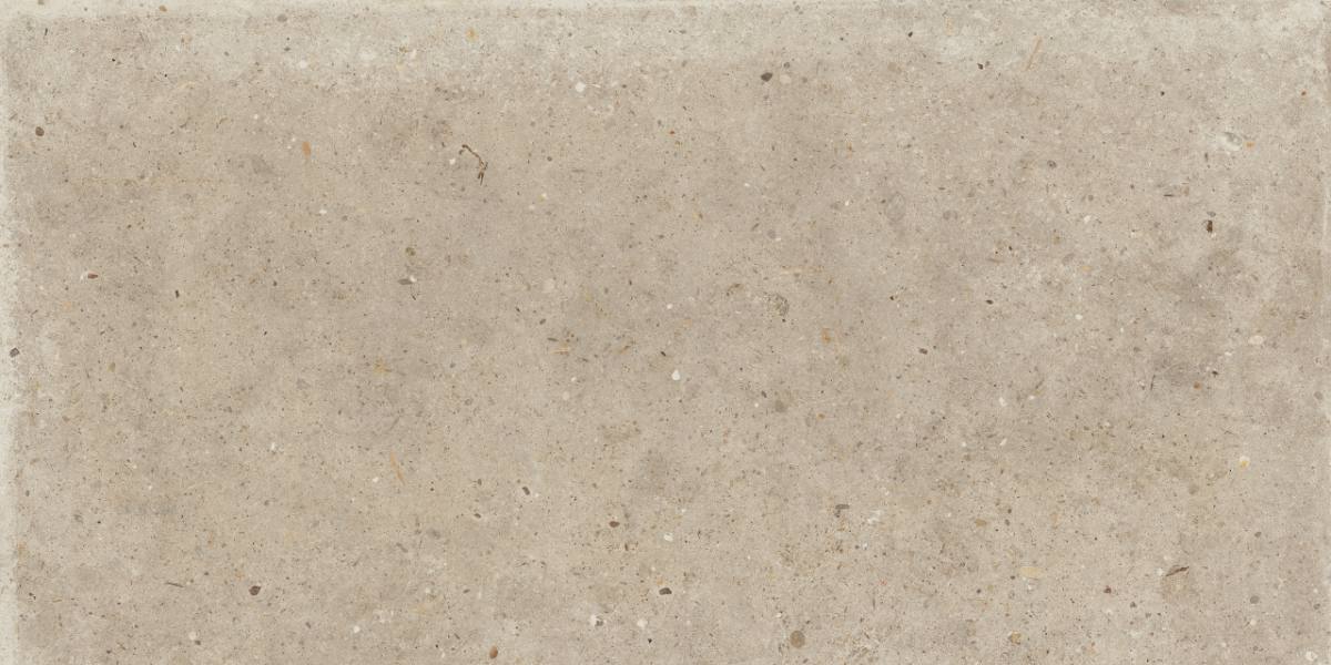 Stone effect porcelain floor tile ABK Poetry Stone Pirenei Ecru, 60x120 cm, 8.5 mm, natural matt, slip-resistant R10