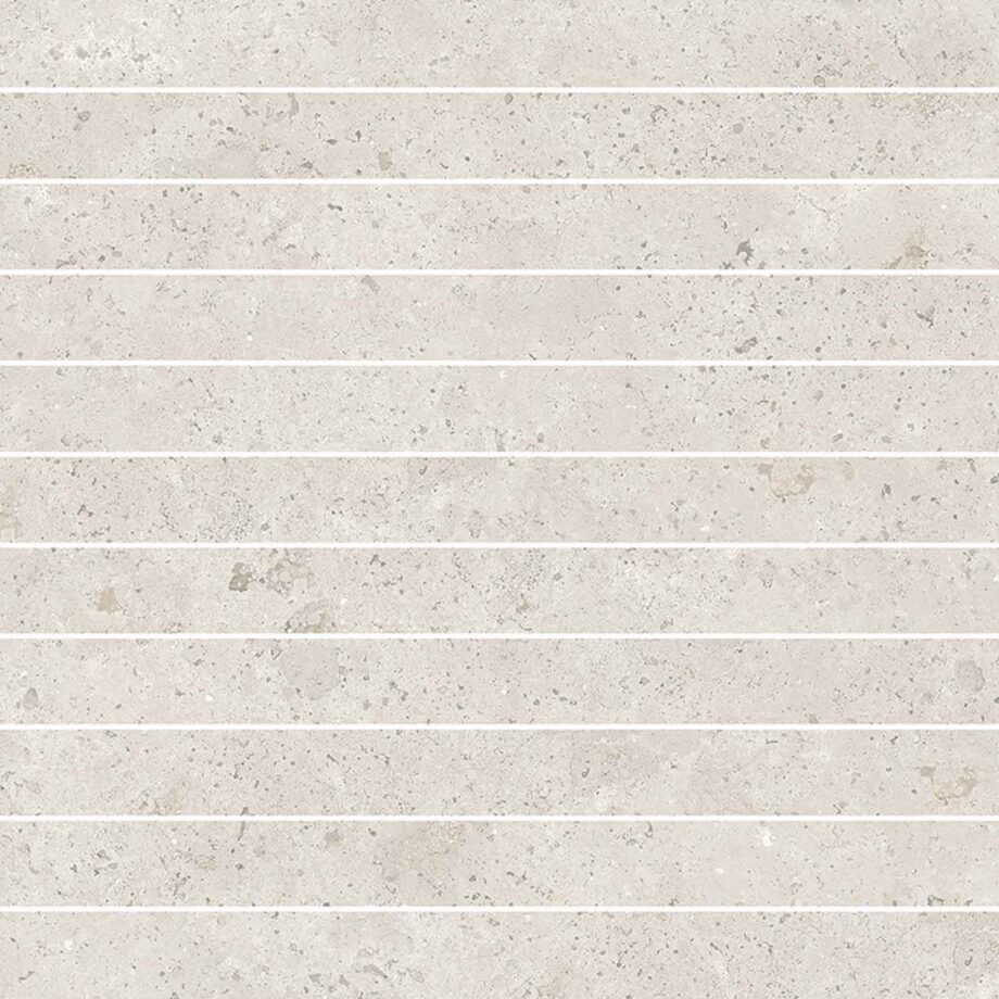 Stone-effect porcelain mosaic tile Tau Campaspero TXT White, 30×30 cm, white Stone-effect porcelain mosaic tile Tau Campaspero TXT White, 30x30 cm, white