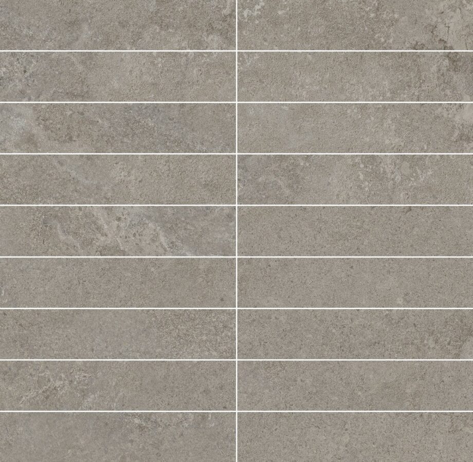 Stone-effect porcelain mosaic tile Tau Dorset Greige 3×15, 30×30 cm, greige Stone-effect porcelain mosaic tile Tau Dorset Greige 3x15, 30x30 cm, greige