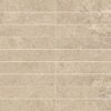 Stone-effect porcelain mosaic tile Tau Dorset Sand 3×15, 30×30 cm, sand beige Stone-effect porcelain mosaic tile Tau Dorset Sand 3x15, 30x30 cm, sand beige