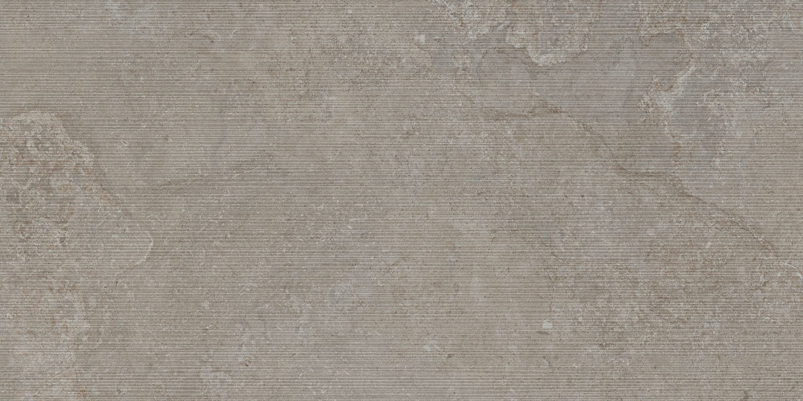 Stone-effect relief porcelain wall tile Tau Dorset Greige Relief, 60x120 cm, greige, rectified