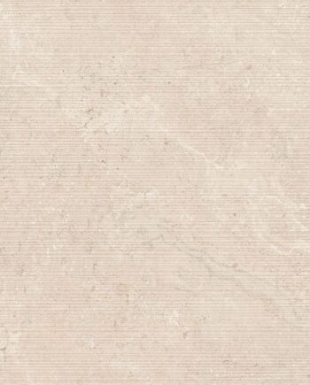 Stone-effect relief porcelain wall tile Tau Dorset Linen Relief, 60x120 cm, linen beige, rectified