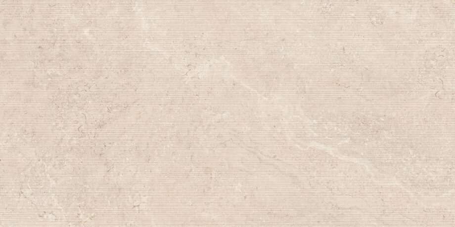 Stone-effect relief porcelain wall tile Tau Dorset Linen Relief, 60×120 cm, linen beige, rectified Stone-effect relief porcelain wall tile Tau Dorset Linen Relief, 60x120 cm, linen beige, rectified
