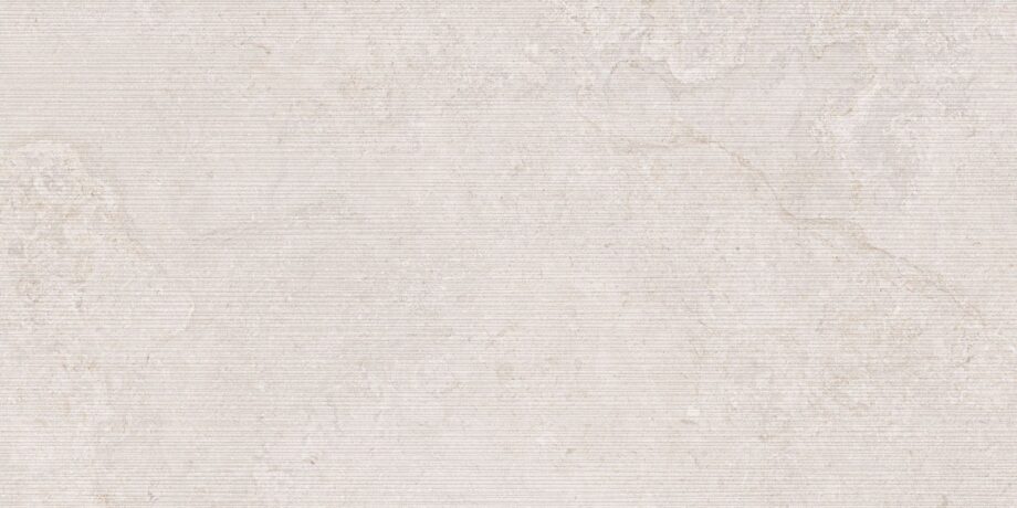 Stone-effect relief porcelain wall tile Tau Dorset White Relief, 60×120 cm, white, rectified Stone-effect relief porcelain wall tile Tau Dorset White Relief, 60x120 cm, white, rectified