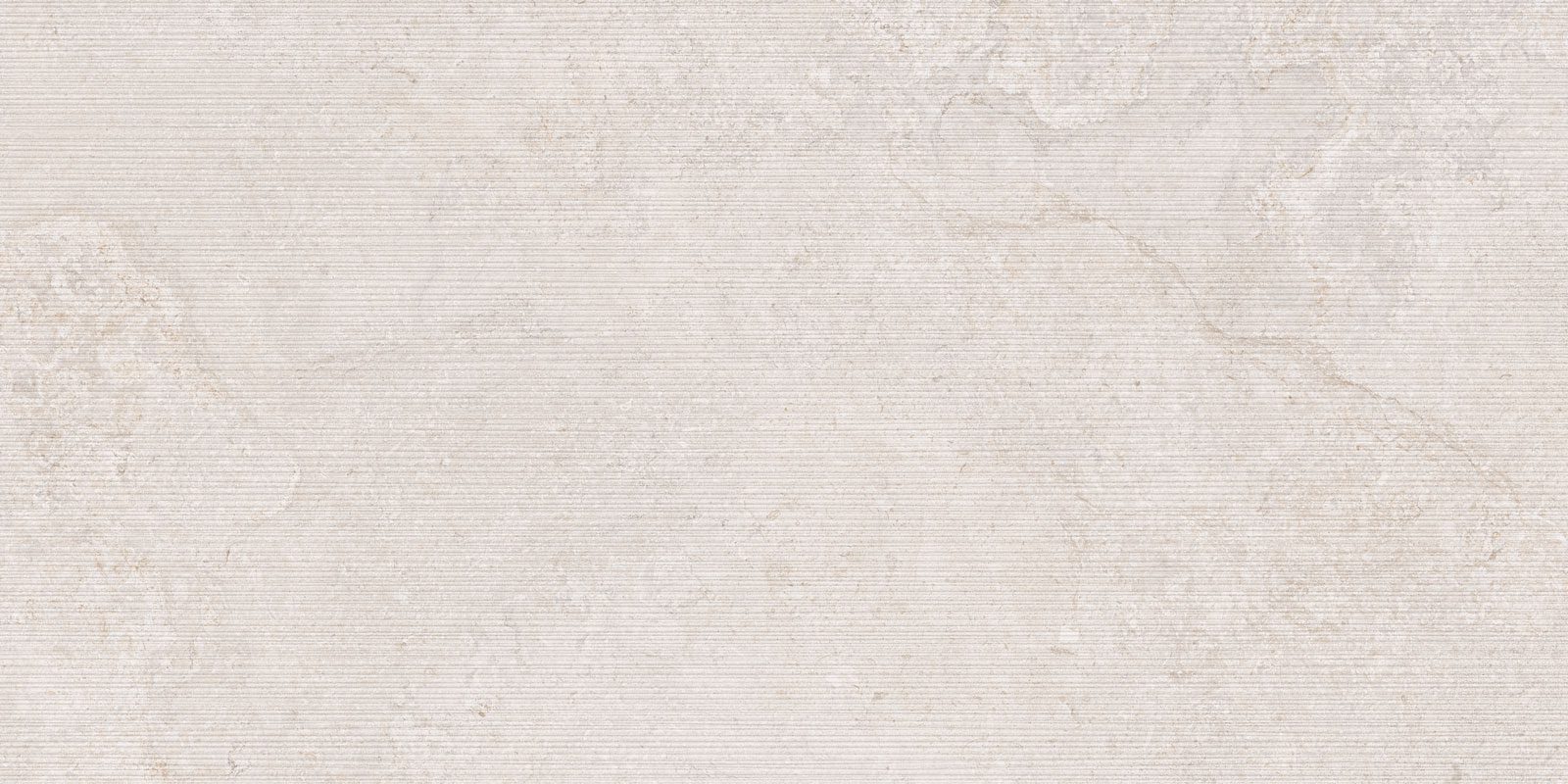 Stone-effect relief porcelain wall tile Tau Dorset White Relief, 60x120 cm, white, rectified
