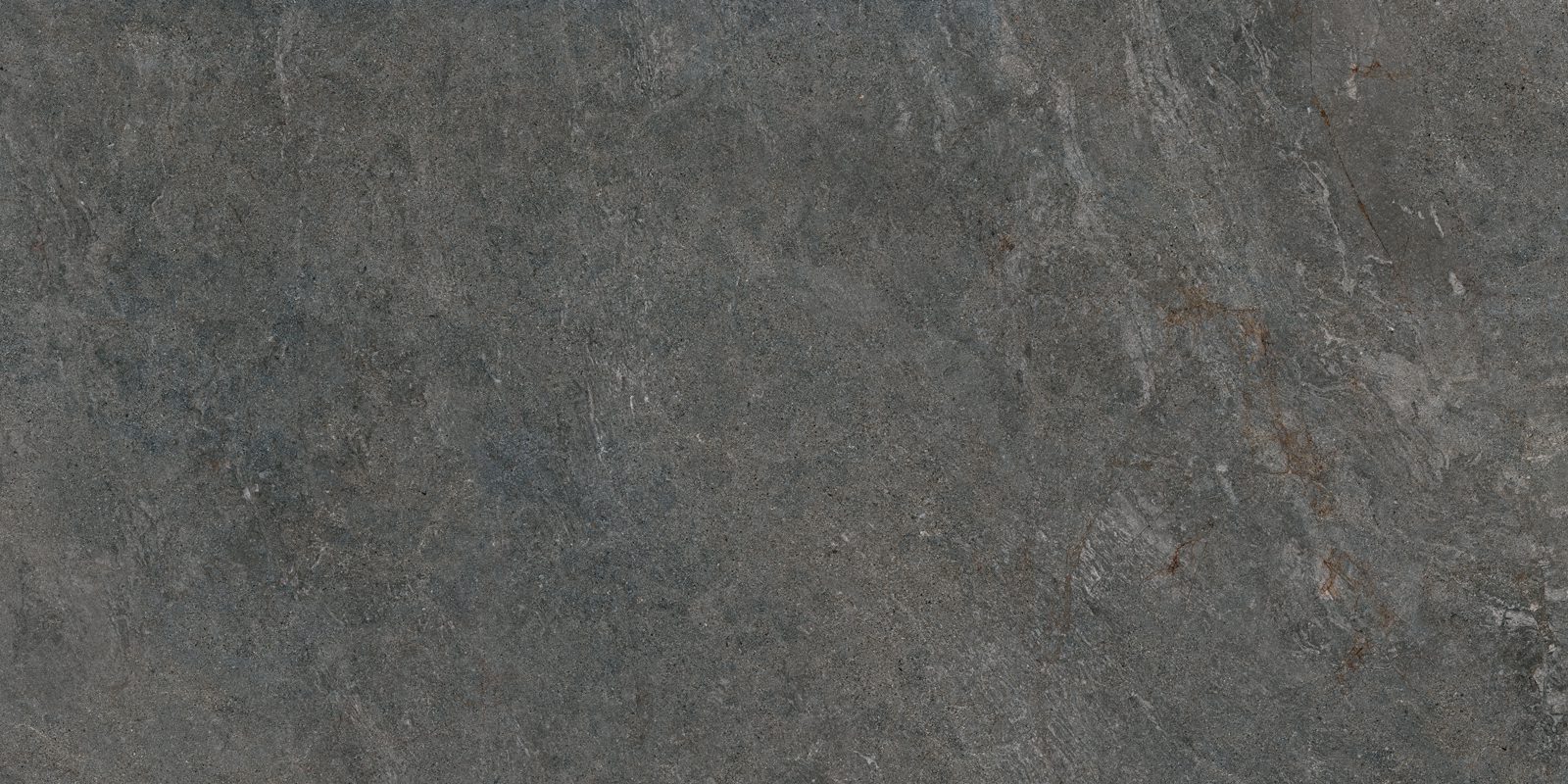 Stone-effect semi-polished porcelain floor tile Tau Caribbean Graphite SP, 60x120 cm, 10.5 mm, graphite grey, rectified