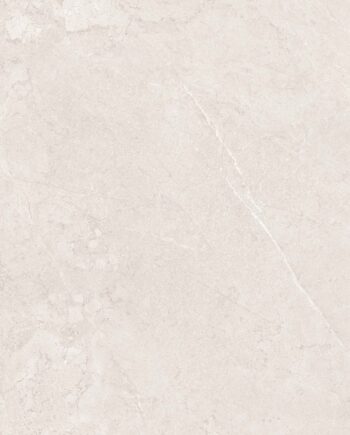 Stone-effect soft matt porcelain floor tile Tau Lithos Soft White, 100x100 cm, white, rectified