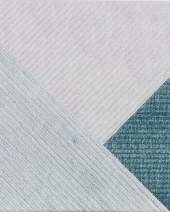 Striped 3D relief ceramic wall tile Dune Stripes Mix Denim, 25x25 cm, 10 mm, denim blue