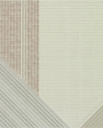 Striped 3D relief ceramic wall tile Dune Stripes Mix Linen, 25x25 cm, 10 mm, linen beige