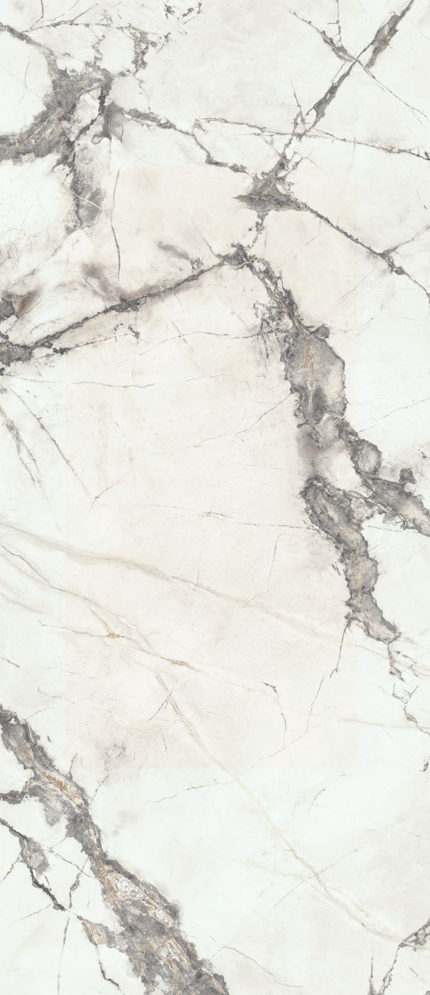 Marble effect porcelain slab ABK Sensi Up Invisible Pearl, 120x280 cm, 6 mm, soft satin – 2