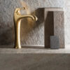 Tall basin mixer Emmevi Ares 76006 with click-clack waste, brushed gold Tall basin mixer Emmevi Ares 76006 with click-clack waste – 3