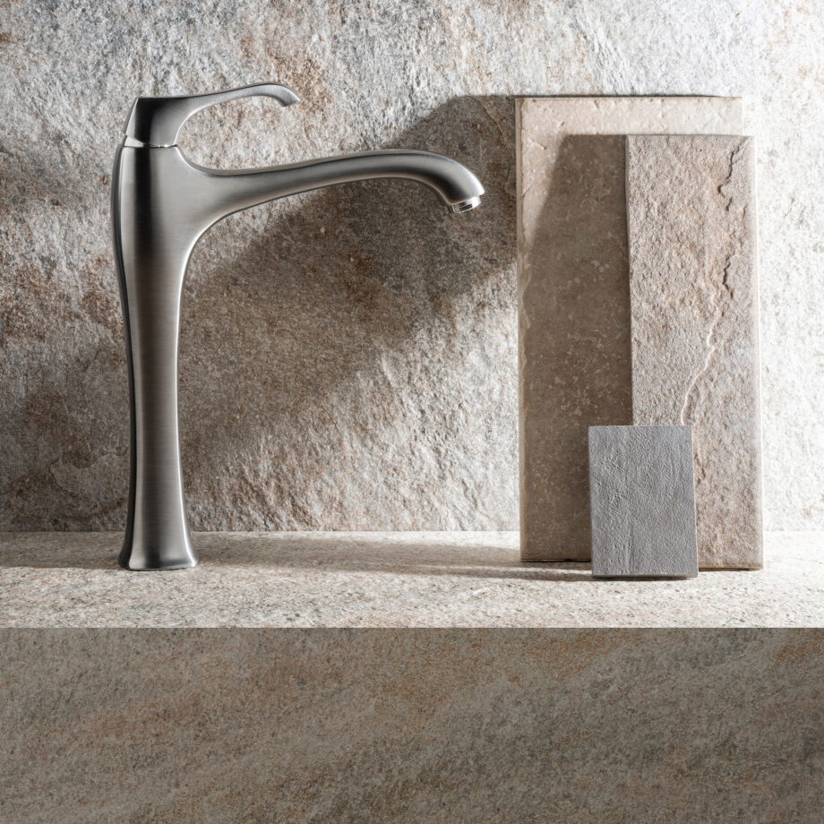 Tall basin mixer Emmevi Ares 76006 with click-clack waste, brushed nickel Tall basin mixer Emmevi Ares 76006 with click-clack waste – 4