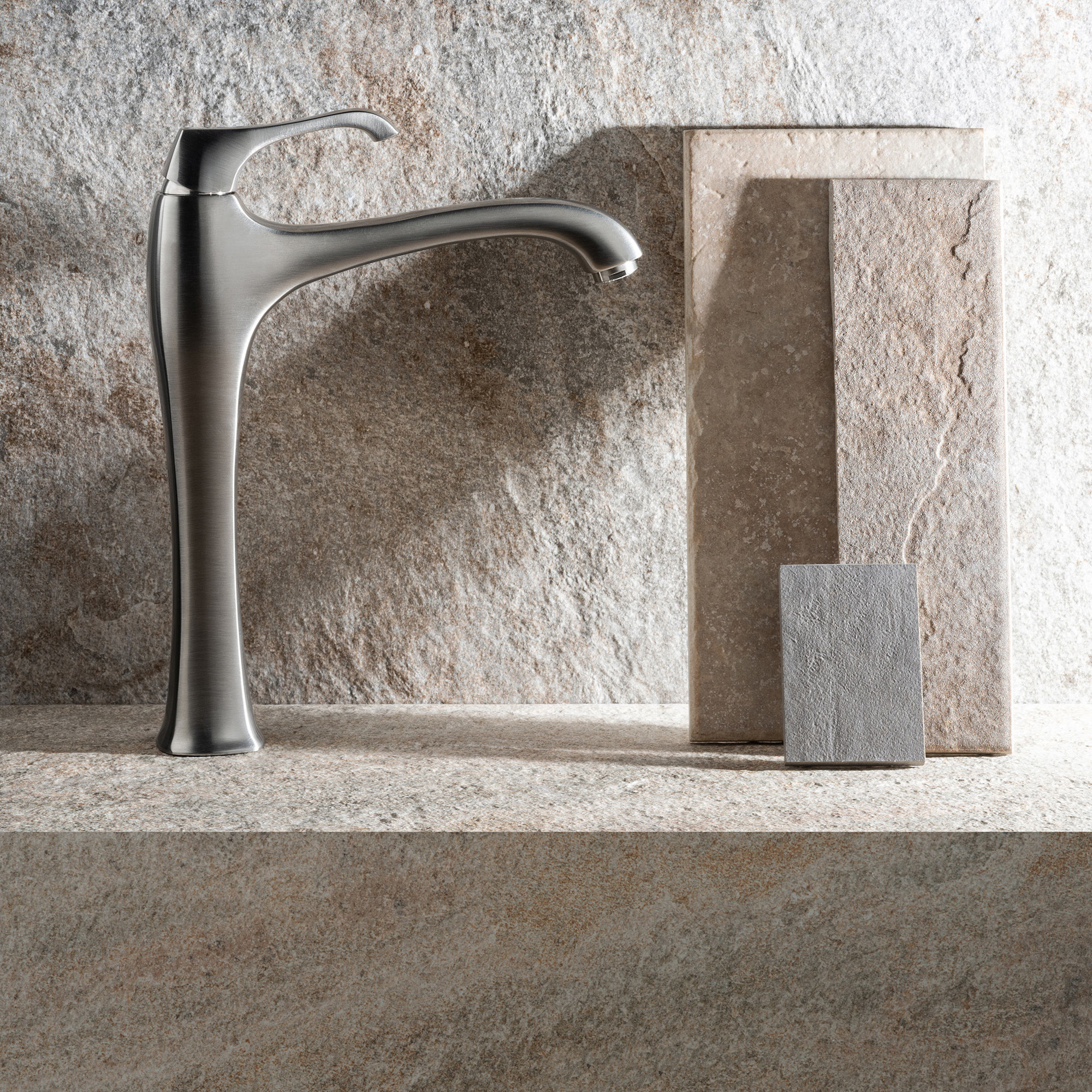 Tall basin mixer Emmevi Ares 76006 with click-clack waste – 4