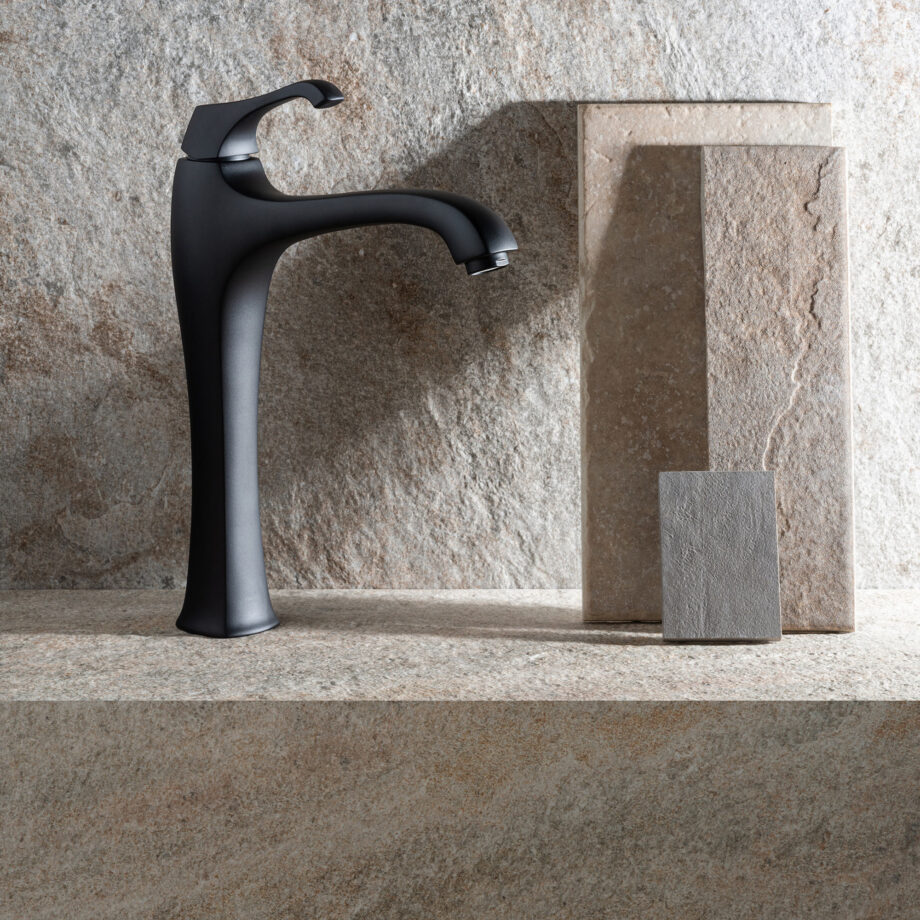 Tall basin mixer Emmevi Ares 76006 with click-clack waste, matt black Tall basin mixer Emmevi Ares 76006 with click-clack waste – 5