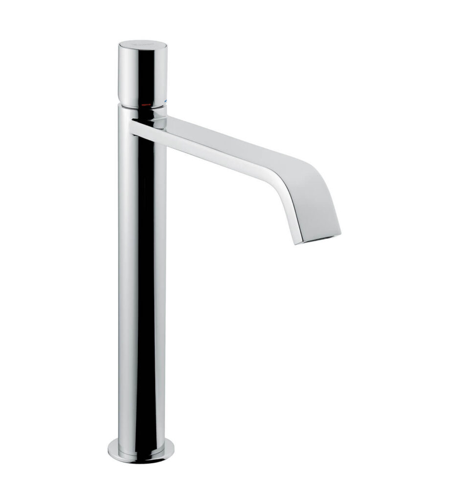 Tall basin mixer Emmevi Minù 83006 with click-clack waste