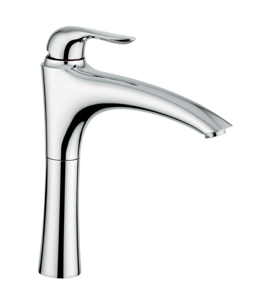 Tall basin mixer Emmevi Neco 91006 with click-clack waste
