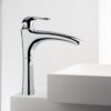 Tall basin mixer Emmevi Neco 91006 with click-clack waste – 2