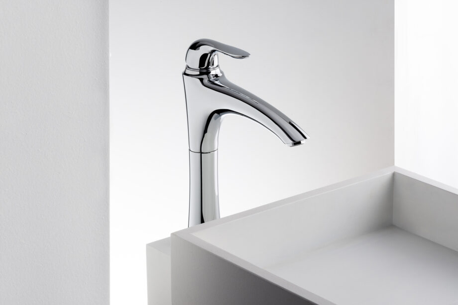 Tall basin mixer Emmevi Neco 91006 with click-clack waste – 4