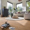 Oak parquet Meister, Lindura HD 400, Clay brown oak authentic 20225, 1-strip, 2200 x 270 mm, brushed, ultra matt lacquered – 2