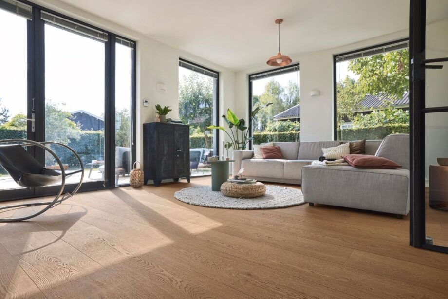 Oak parquet Meister, Lindura HD 400, Clay brown oak authentic 20225, 1-strip, 2200 x 270 mm, brushed, ultra matt lacquered – 3