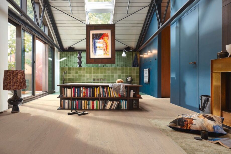 Oak parquet Meister, Lindura HD 400, Milk cream oak lively 20228, 1-strip, 2200 x 270 mm, brushed, ultra matt lacquered – 3