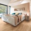 Oak parquet Meister, Longlife PC 200, Cream oak lively 09037, 3-strip, 2400 x 200 mm, brushed, ultra matt lacquered – 2
