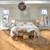 Oak parquet Meister, Longlife PC 200, Oak lively 09033, 3-strip, 2400 x 200 mm, brushed, ultra matt lacquered – 2