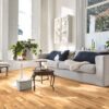Oak parquet Meister, Longlife PC 200, Oak lively vintage 09041, 3-strip, 2400 x 200 mm, brushed, ultra matt lacquered – 3