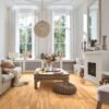 Oak parquet Meister, Longlife PC 200, Pure oak lively 09036, 3-strip, 2400 x 200 mm, brushed, ultra matt lacquered – 3