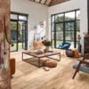 Oak parquet Meister, Longlife PC 200, White oak lively vintage 09042, 3-strip, 2400 x 200 mm, brushed, ultra matt lacquered – 3