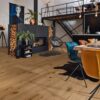 Oak parquet Meister, Longlife PD 400, Authentic greige oak 09029, 1-strip, 2200 x 180 mm, brushed, naturally oiled – 2