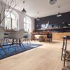 Oak parquet Meister, Longlife PD 400, Authentic limed white oak 09003, 1-strip, 2200 x 180 mm, brushed, ultra matt lacquered – 2