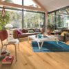 Oak parquet Meister, Longlife PD 400, Authentic oak 09011, 1-strip, 2200 x 180 mm, brushed, ultra matt lacquered – 2