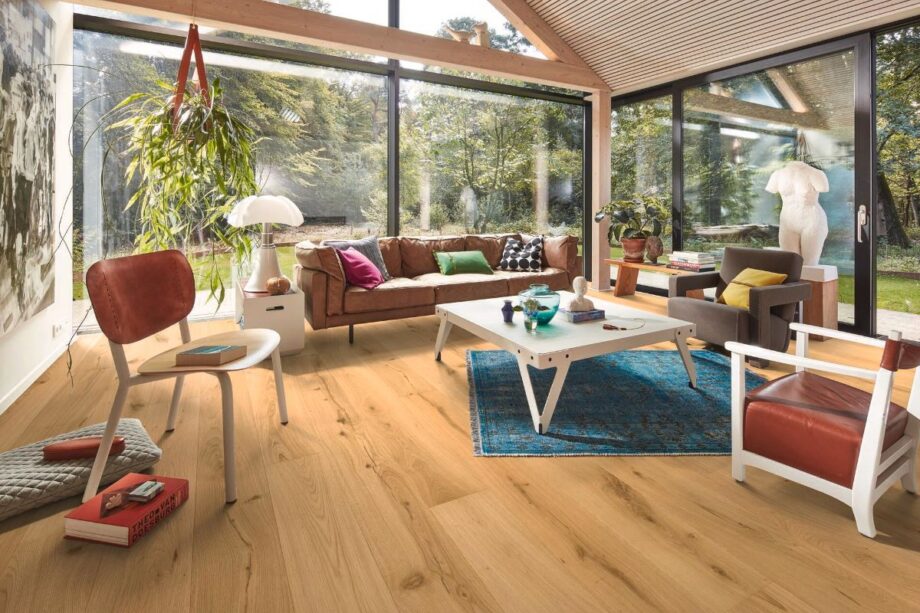 Oak parquet Meister, Longlife PD 400, Authentic oak 09011, 1-strip, 2200 x 180 mm, brushed, ultra matt lacquered – 4