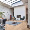 Oak parquet Meister, Longlife PD 400, Authentic off-white oak 09031, 1-strip, 2200 x 180 mm, brushed, naturally oiled – view 2 Oak parquet Meister, Longlife PD 400, Authentic off-white oak 09031, 1-strip, 2200 x 180 mm, brushed, naturally oiled – 2