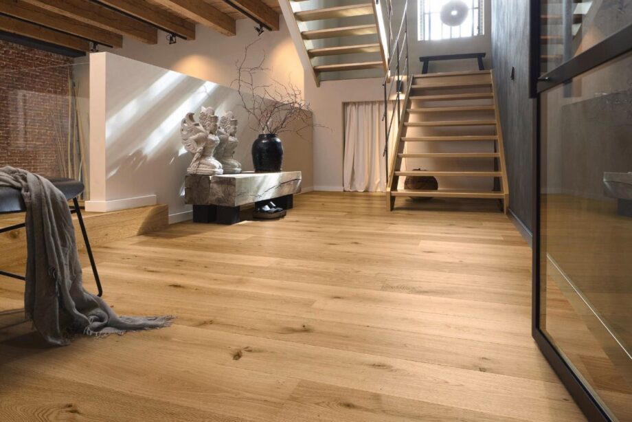 Oak parquet Meister, Longlife PD 400, Authentic pure oak 09004, 1-strip, 2200 x 180 mm, brushed, ultra matt lacquered – 3