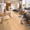 Oak parquet Meister, Longlife PD 400, Natural light oak lively 09023, 1-strip, 2200 x 180 mm, brushed, naturally oiled – 2