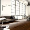 Oak parquet Thede & Witte Boston, Darkbrown, knotty, brushed, oiled, 1-strip, 1900 x 189 x 15 mm – 2