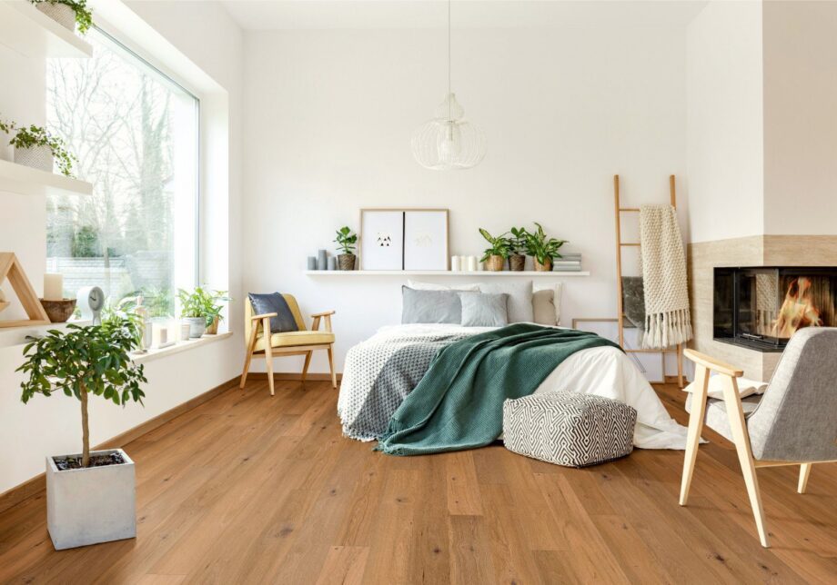 Oak parquet Thede & Witte Boston, rustic knotty, brushed, oiled, 1-strip, 1860 x 148 x 15 mm – 2