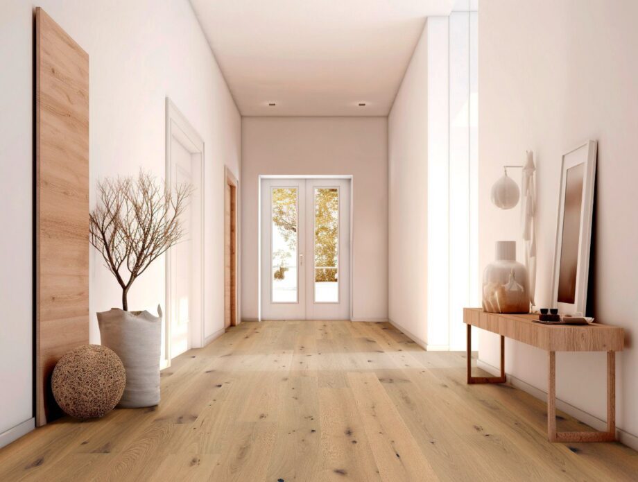 Oak parquet Thede & Witte Boston, knotty, brushed, oiled, rough appearance, 1-strip, 2200 x 220 x 15 mm – 2